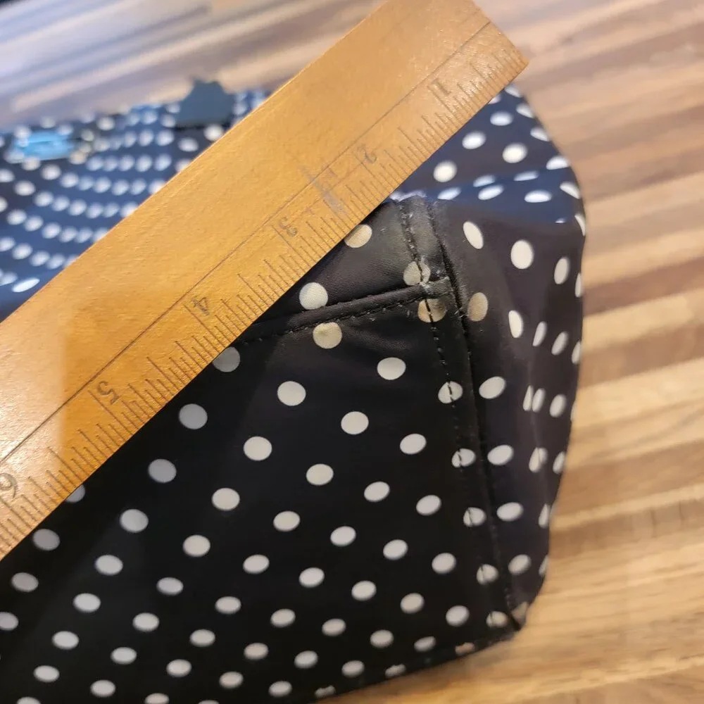KATE SPADE Polka Dots Blue & White Nylon Adaira Baby Diaper Bag